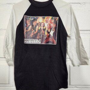 Vintage Scorpions 3/4 Length Sleeve Concert Tee shirt